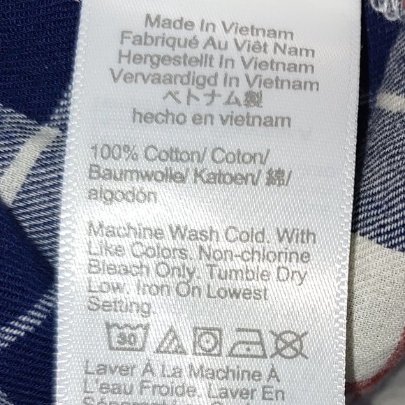 J. Crew Factory Flannel Plaid Button Down Shirt Long Sleeve Size 2X Blue… - Picture 4 of 8